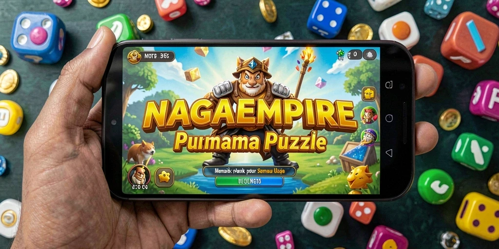 Gameplay NAGAEMPIRE yang seru dan menantang pada permainan Puzzle.